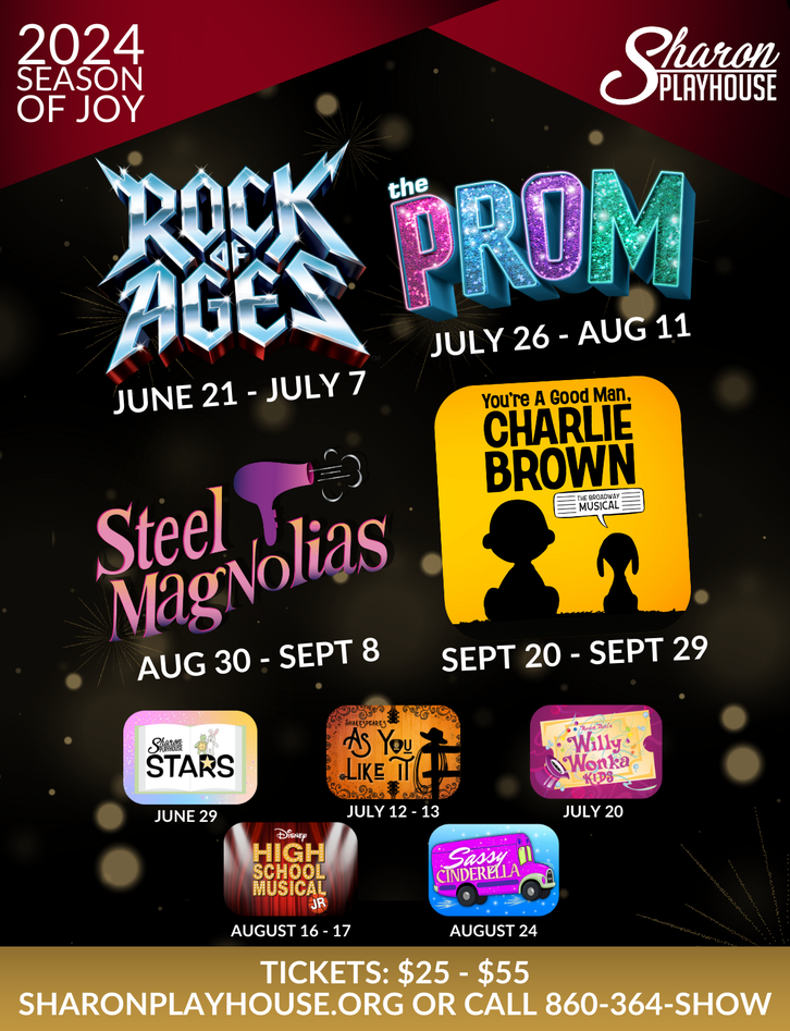 From Sharon Playhouse 2024 Season Announcement Naugatuck, CT Patch